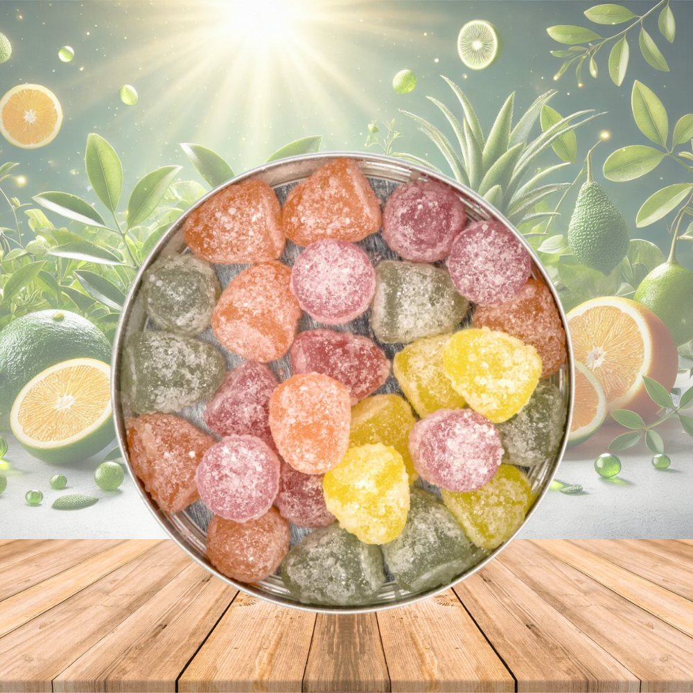 Gomitas de apoyo inmunitario con extracto de cáñamo y vitamina C. 60 g