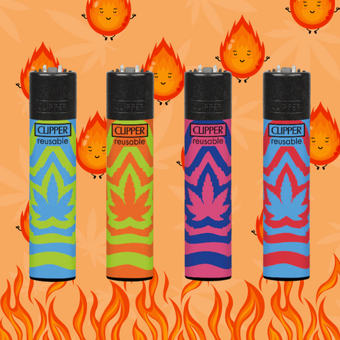 Isqueiro Mini Clipper Illusion Weed