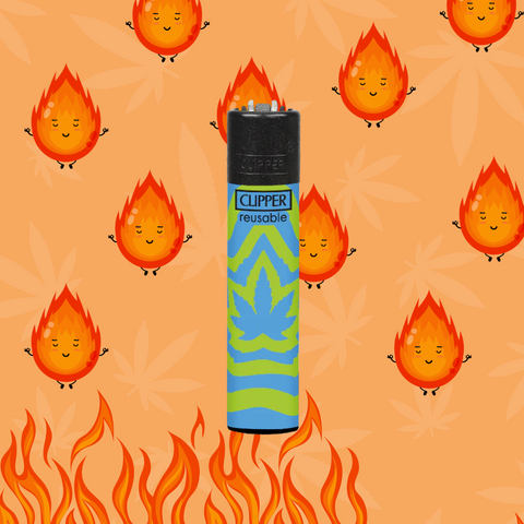 Isqueiro Mini Clipper Illusion Weed