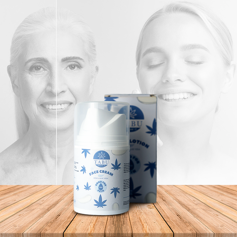 Creme de Cara Tabu CBD 490mg MSM & Aloe Vera 50ml
