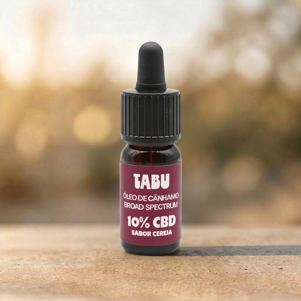 Óleo de cânhamo Broad Spectrum 10% CBD - Sabor Cereja