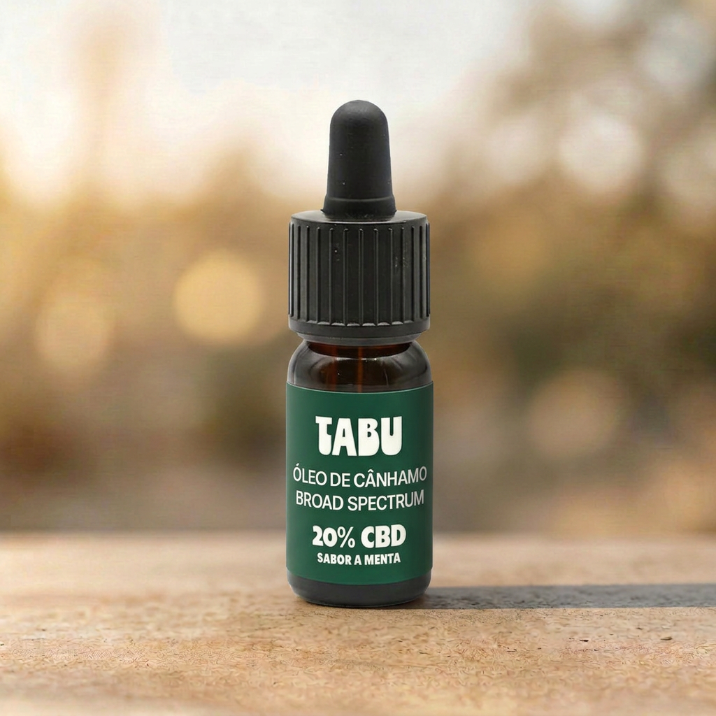 Óleo de cânhamo Broad Spectrum 20% CBD - Sabor a Menta