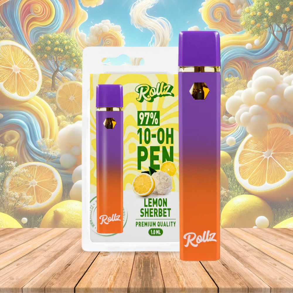 Bolígrafo desechable Rollz de 10-OH 97%, limón, 2 ml/1 ml