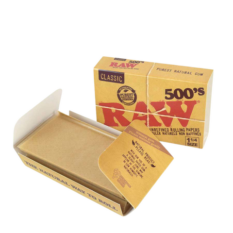 Mortalhas de Cânhamo Raw Classicas 500´s (1  1/4)