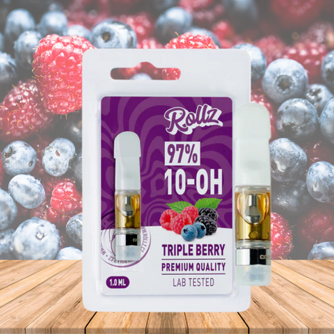 Vape Cartucho/Cartridges de 10-OH 97%, Triple Berry, 1ml