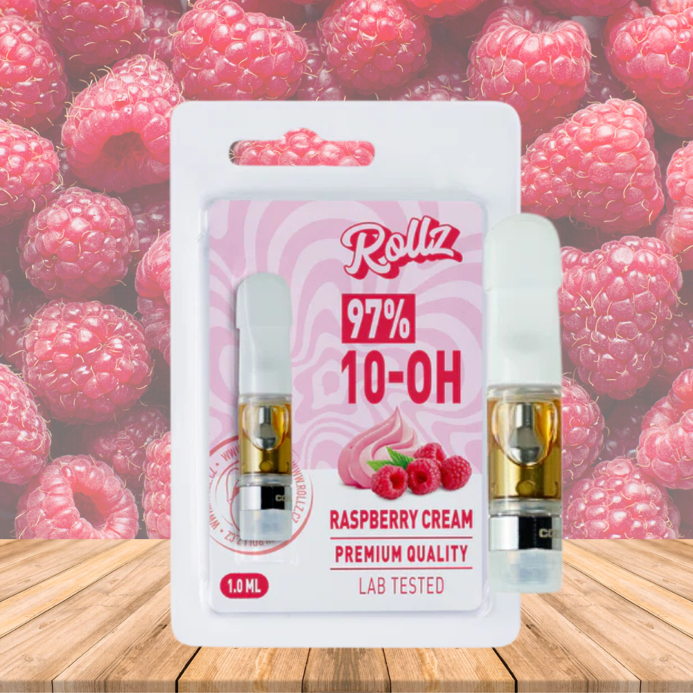 Cartucho/Cartuchos de vapeo 10-OH 97%, Frambuesa, 1 ml