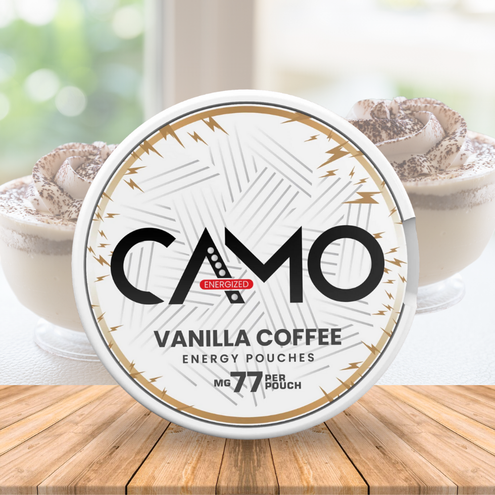 Sobre de cafeína, sabor a café y vainilla, 77 mg - Refrescante de energía