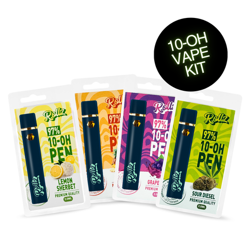 Pacote Bestseller, Vapes 10-OH 97%,  Canetas Descartáveis 2ml