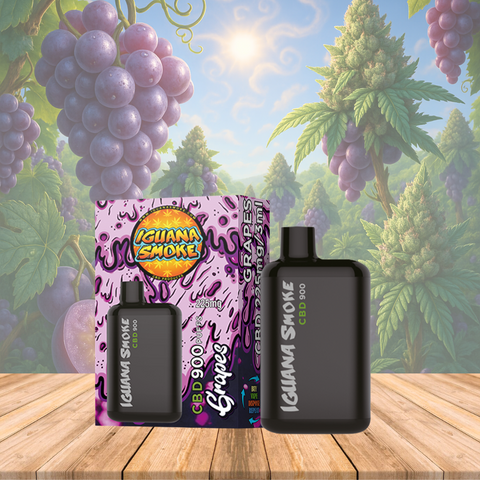 Vape de CBD 225mg, Grapes, Iguana Pocket, 3ml