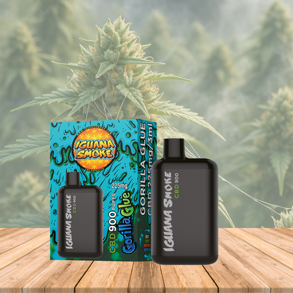 Vaporizador de CBD de 225 mg, Gorilla Glue, Iguana Pocket, 3 ml