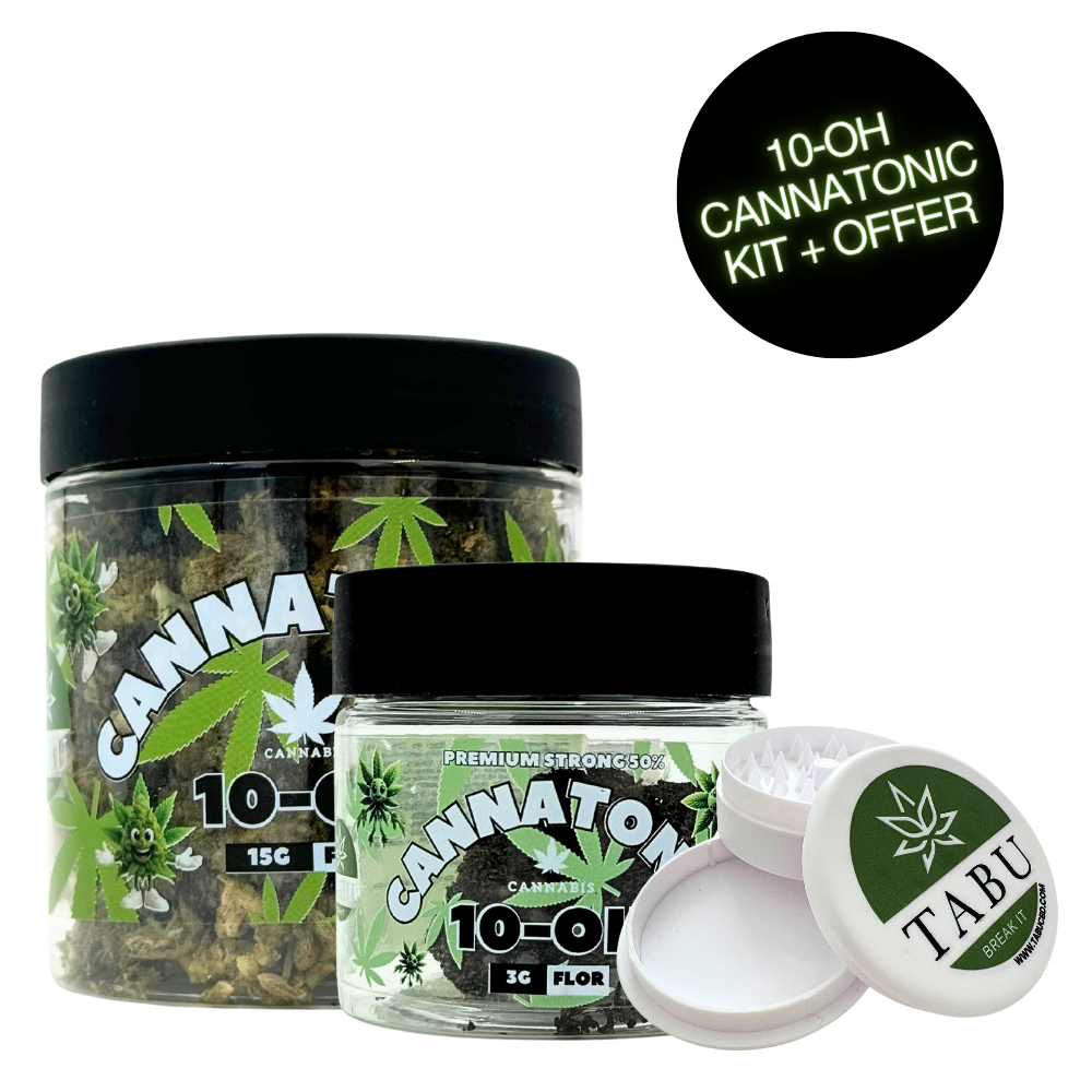 Paquete Cannatonic 10-OH 3G y 15G, molinillo gratis