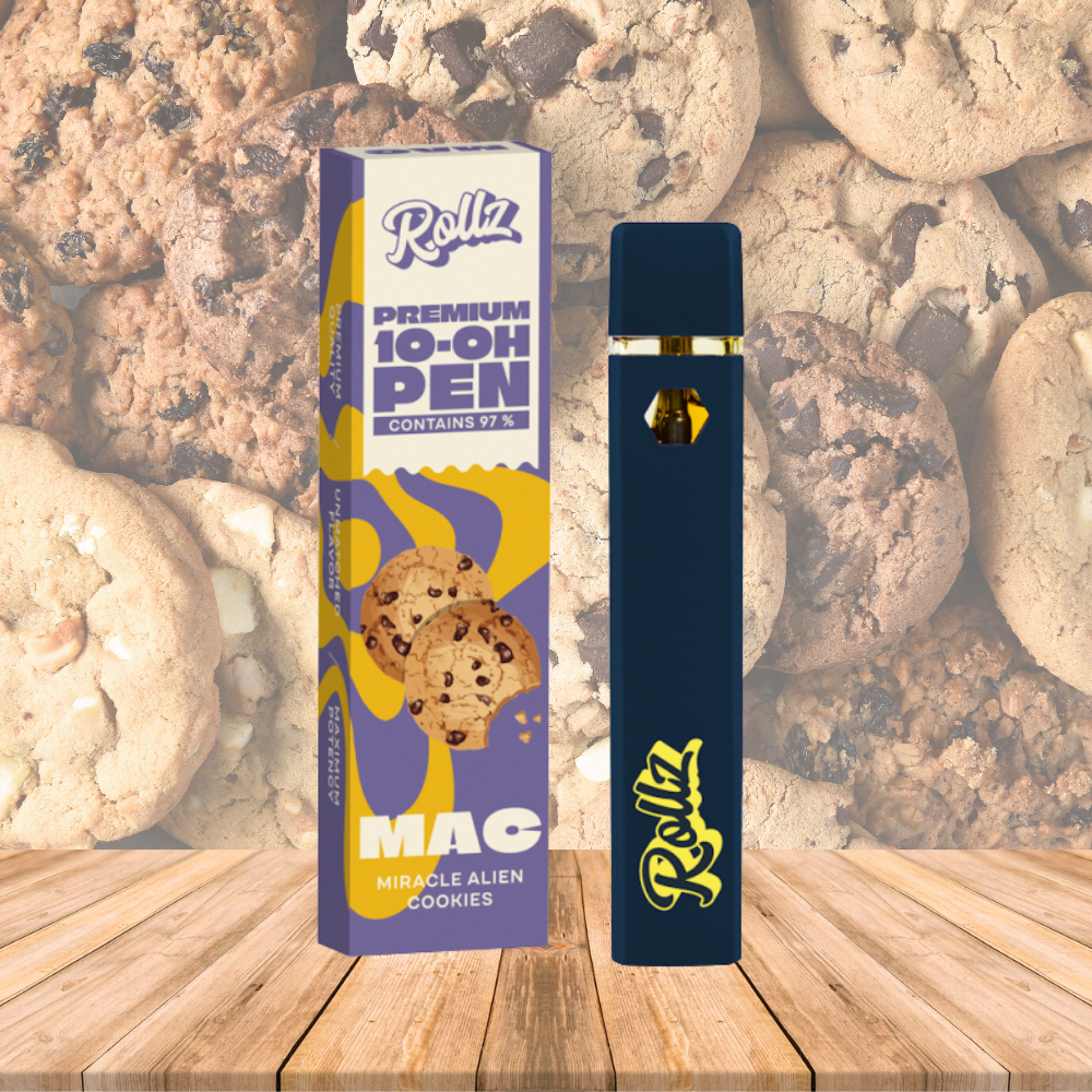 Vape de 10-OH 97%, Miracle Alien Cookies, Caneta Descartável Rollz 2ml/1ml