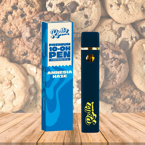 Vape de 10-OH 97%, Amnesia Haze, Caneta Descartável Rollz 2ml/1ml