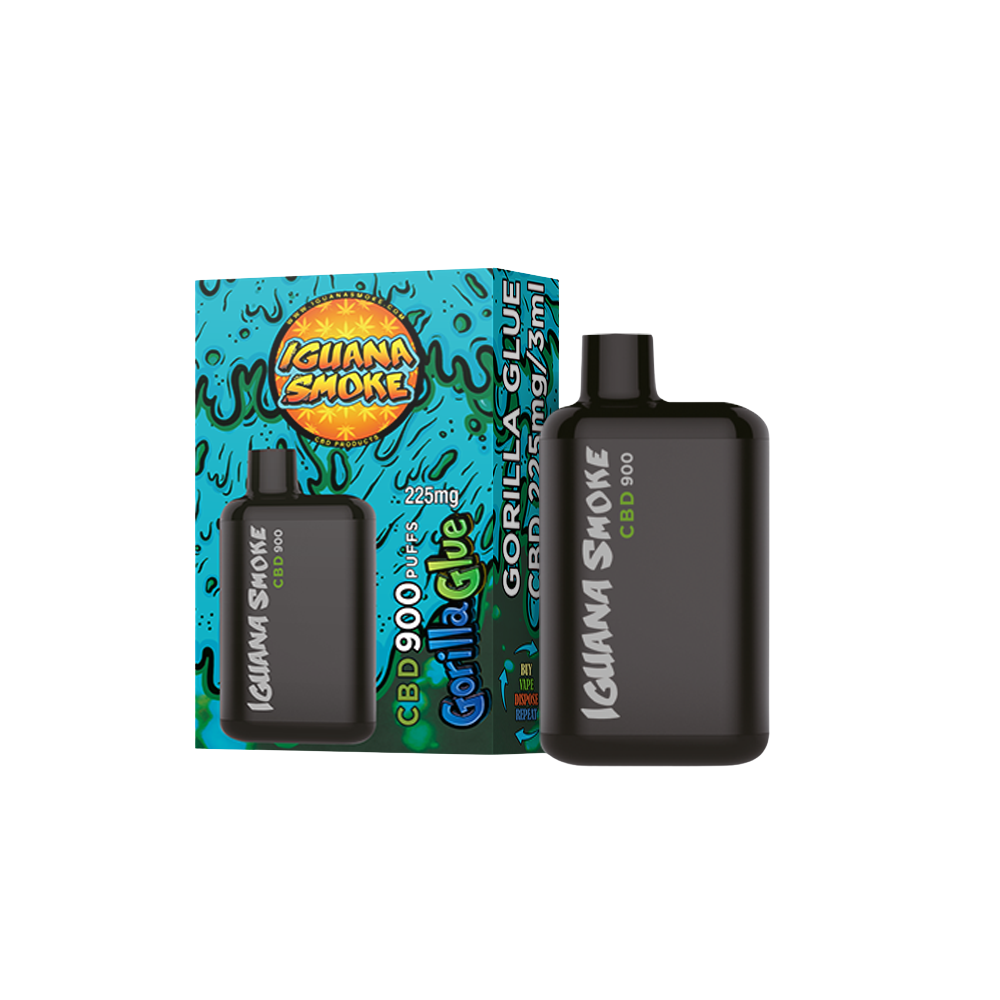 Vaporizador de CBD de 225 mg, Gorilla Glue, Iguana Pocket, 3 ml