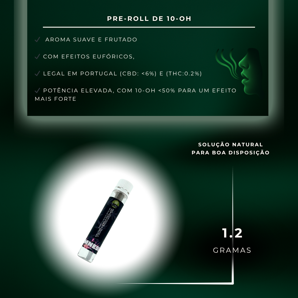 Cigarrillo enrollado - Pre Roll 10-OH (50%) Amnesia 1,2g