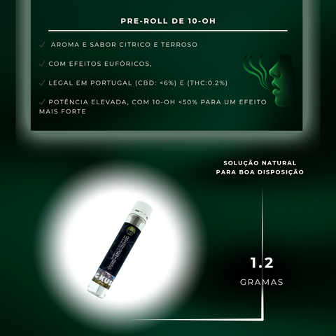 Cigarro enrolado - Pre Roll 10-OH 50%, OG Kush 1.2g