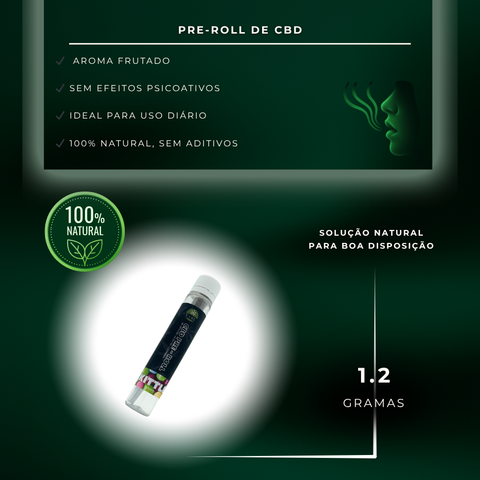 Cigarro enrolado - Pre Roll CBD Skittlez, 1.2g