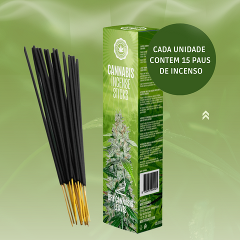 Incenso de Canábis, Aromatizados com Folhas Secas de Cannabis